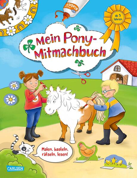 Mein Pony-Mitmachbuch -  Malen, basteln, rätseln und lesen für kleine Pferde-Fans (Mängelexemplar)