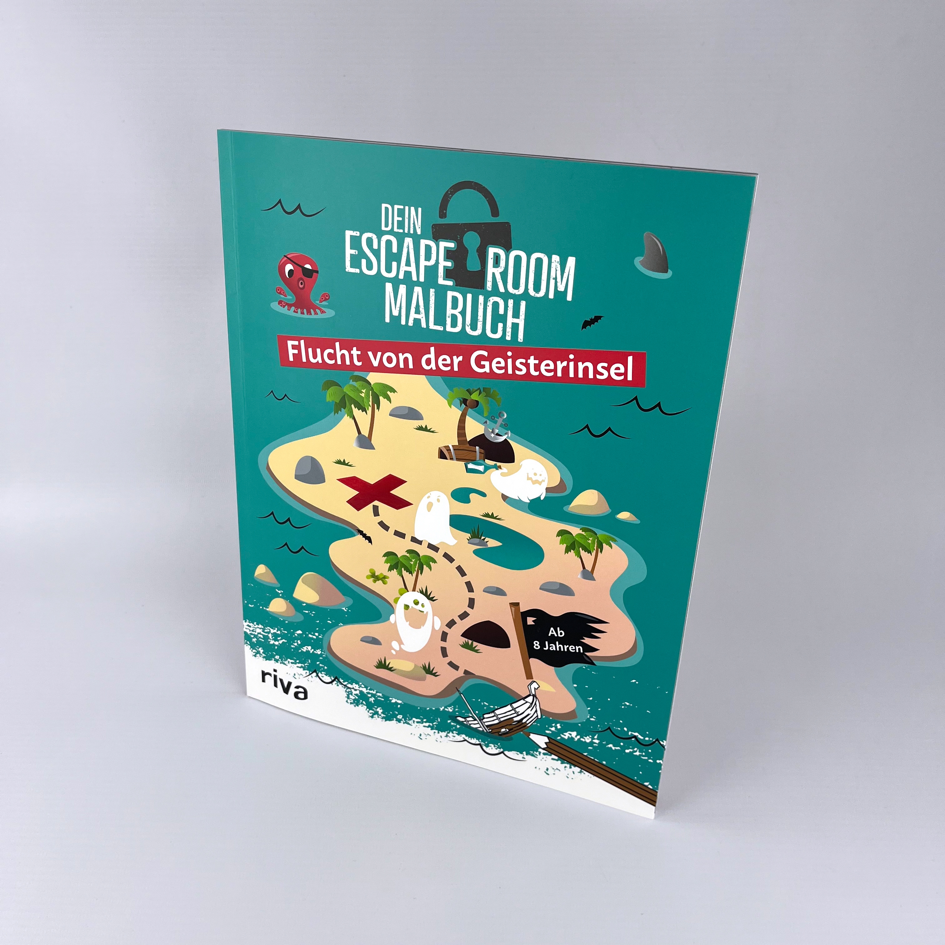 Dein Escape-Room-Malbuch – Flucht von der Geisterinsel (Mängelexemplar)
