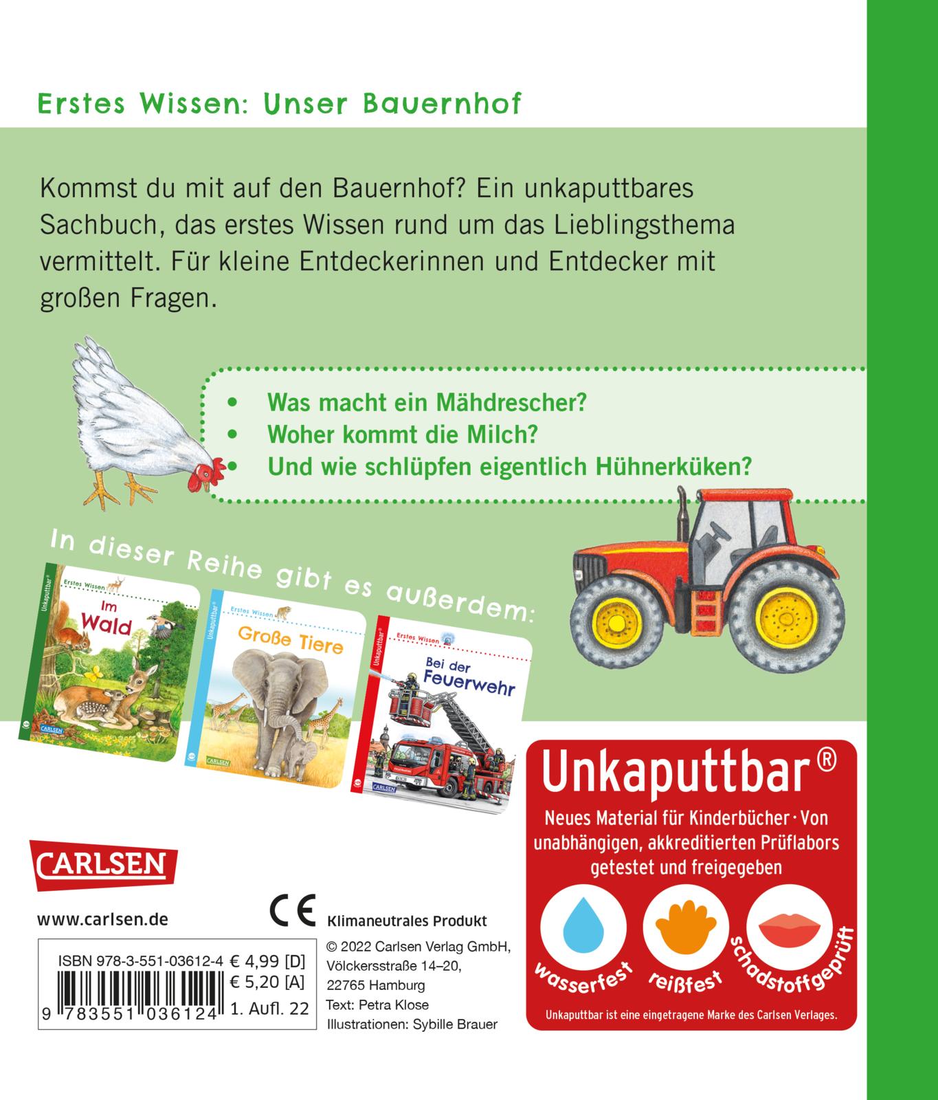 Unkaputtbar: Erstes Wissen: Unser Bauernhof (Mängelexemplar)