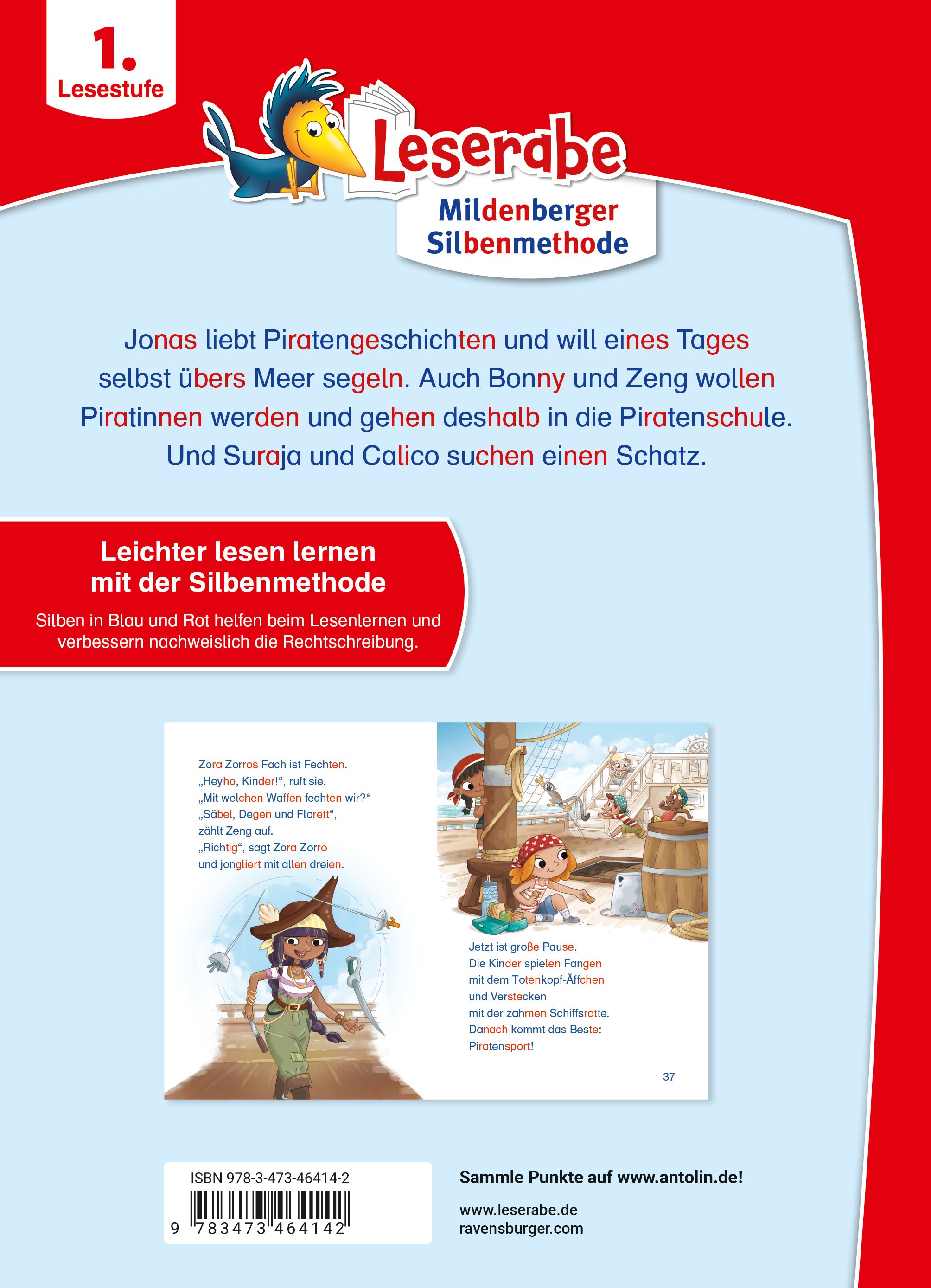 Leserabe mit Mildenberger Silbenmethode - Wilde Piratenabenteuer (Mängelexemplar)