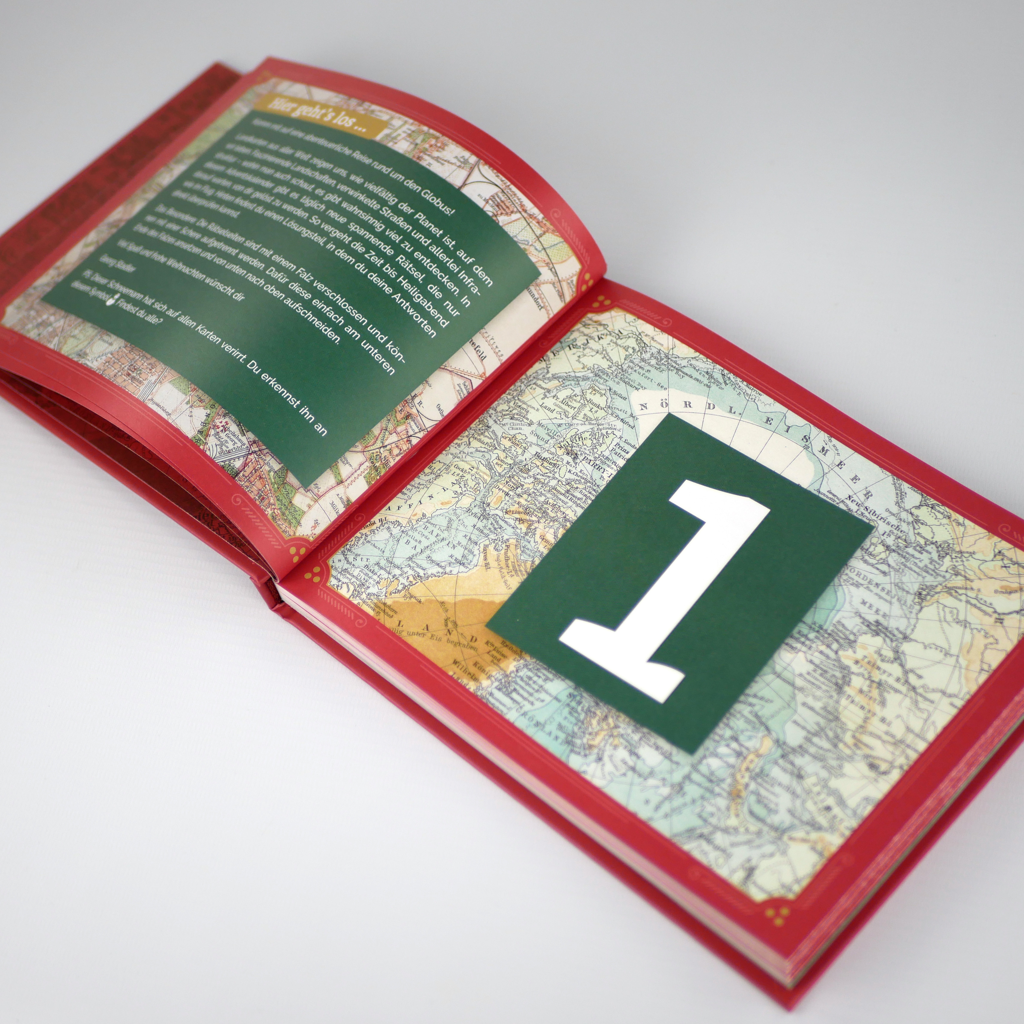 Landkarten aus aller Welt 2 – Mein Rätseladventskalender (Mängelexemplar)