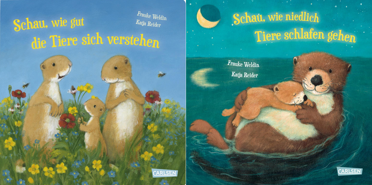 Sparpaket - Schau, wie niedlich Tiere schlafen gehen | Schau, wie gut die Tiere sich verstehen (Mängelexemplar)