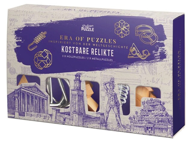 4033477921314 Era of Puzzles - Kostbare Relikte (3x Holzpuzzles / 2x Metallpuzzles)