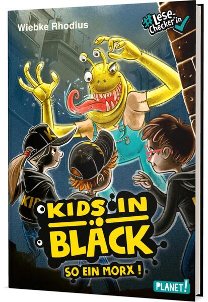 a4c50a5f5a01b4a18c89072d53b09fb01736950245 Kids in Black - So ein Morx! | Lustige Alien-Geschichte - #LeseChecker*in (Mängelexemplar)