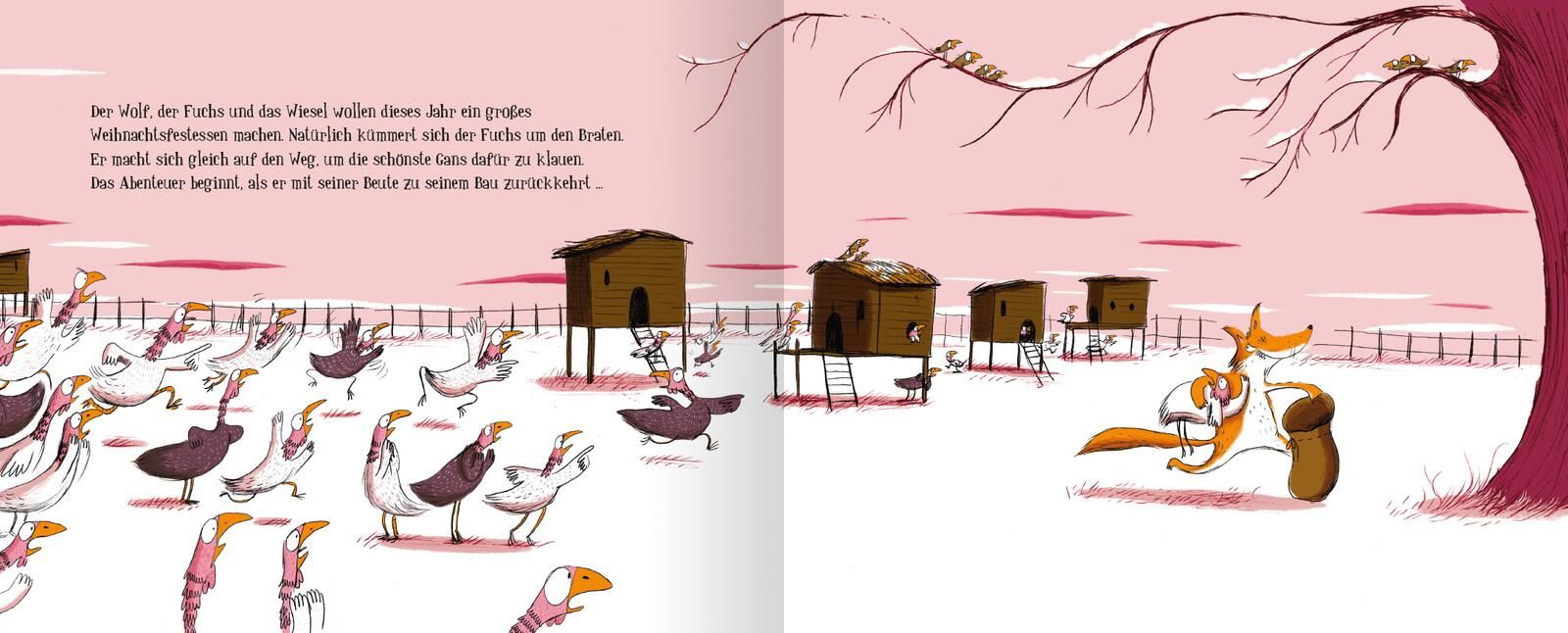 Wie sich die Weihnachtsgans vor dem Ofen rettete (Mängelexemplar)