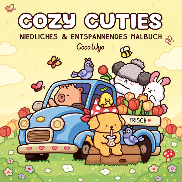 Cozy Cuties - niedliches & entspannendes Malbuch (Mängelexemplar)