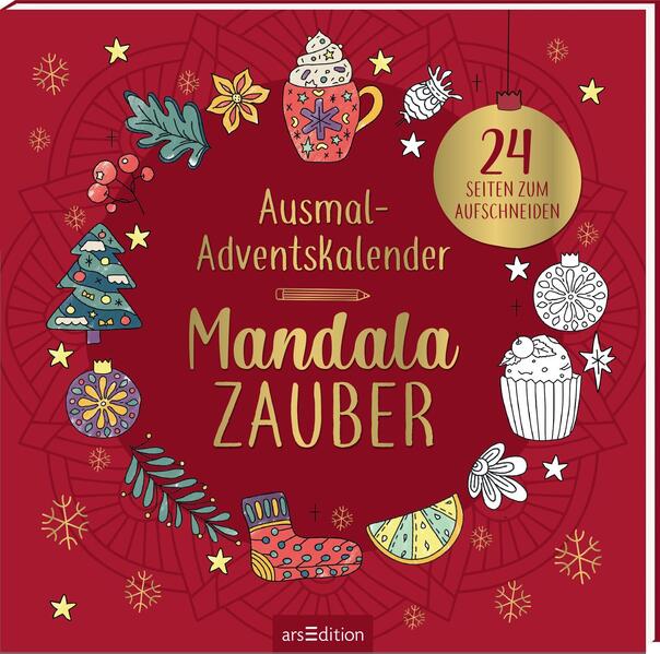 Ausmal-Adventskalender – Mandala-Zauber - 24 Seiten zum Aufschneiden