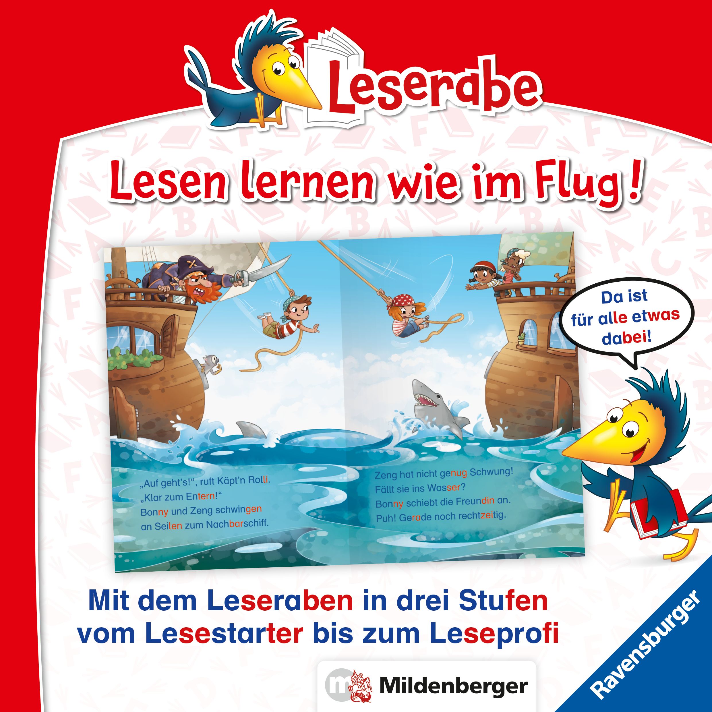 Leserabe mit Mildenberger Silbenmethode - Wilde Piratenabenteuer (Mängelexemplar)