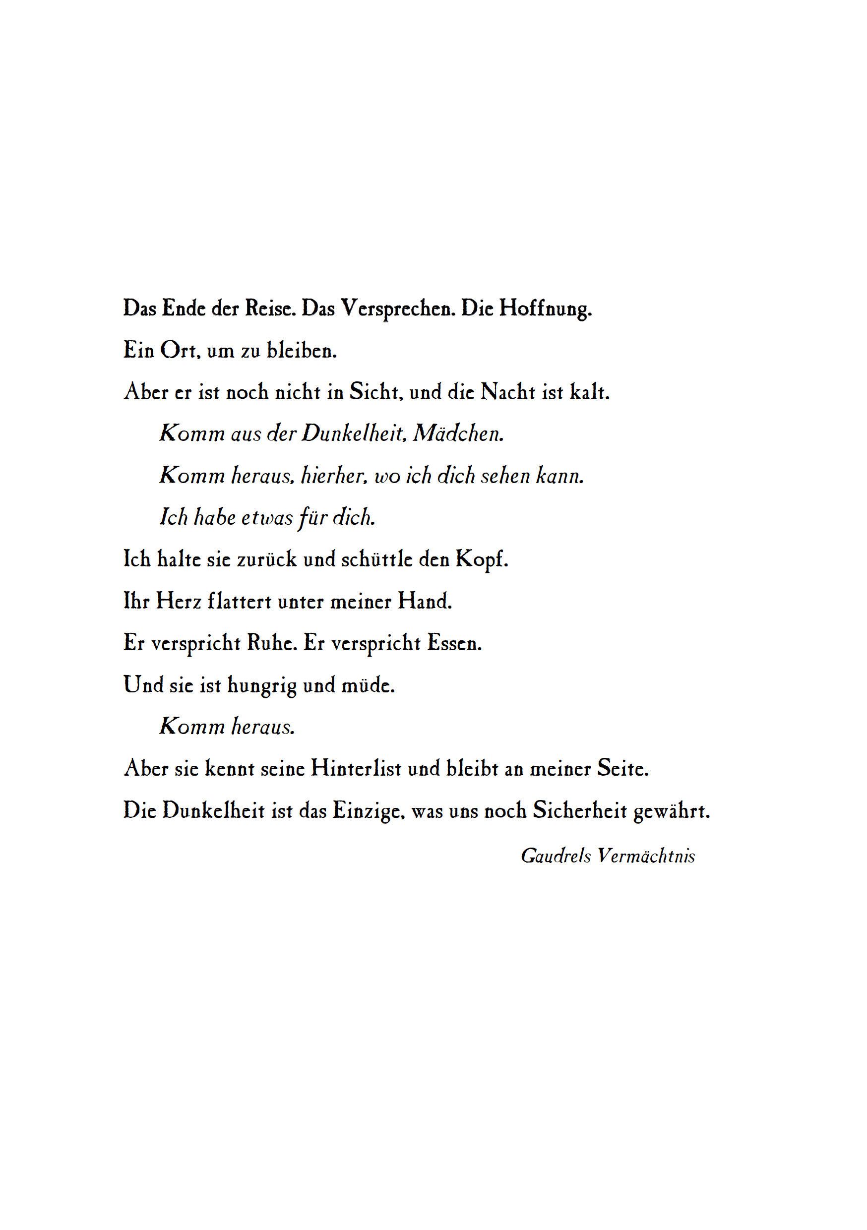 Der Glanz der Dunkelheit (Mängelexemplar)