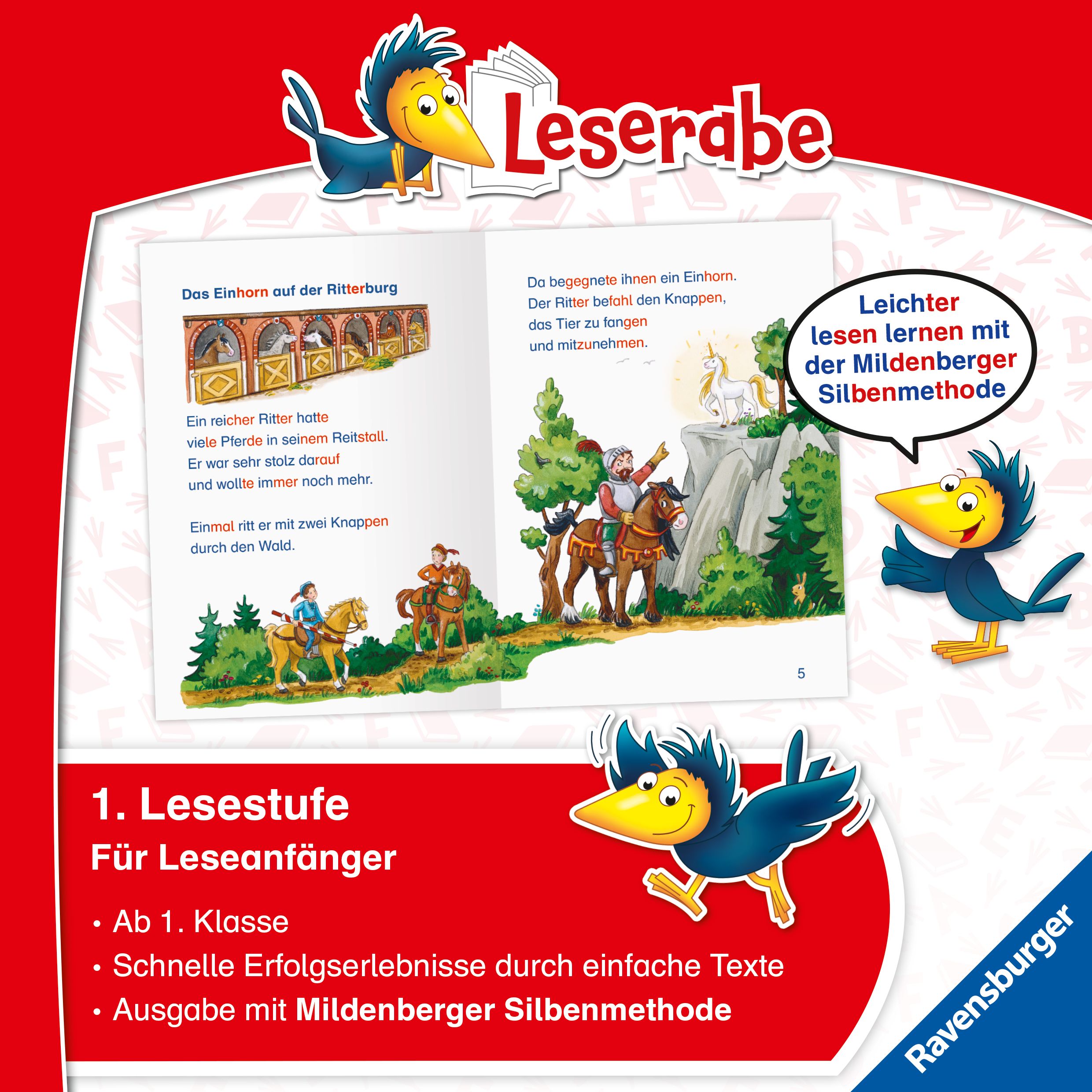 Leserabe mit Mildenberger Silbenmethode - Einhorngeschichten (Mängelexemplar)