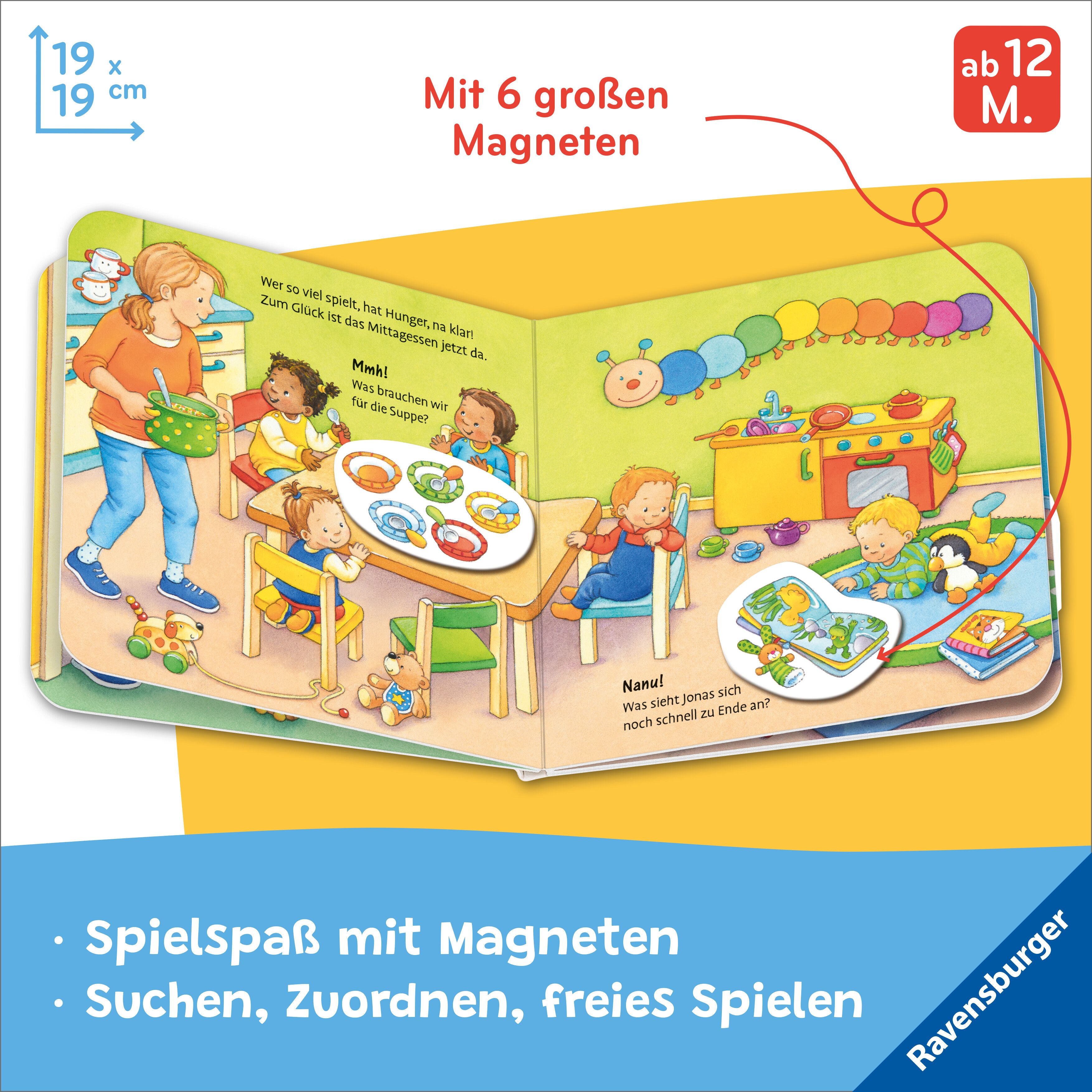 Mein erstes Magnetbuch - Was machen wir in der Kita? (Mängelexemplar)