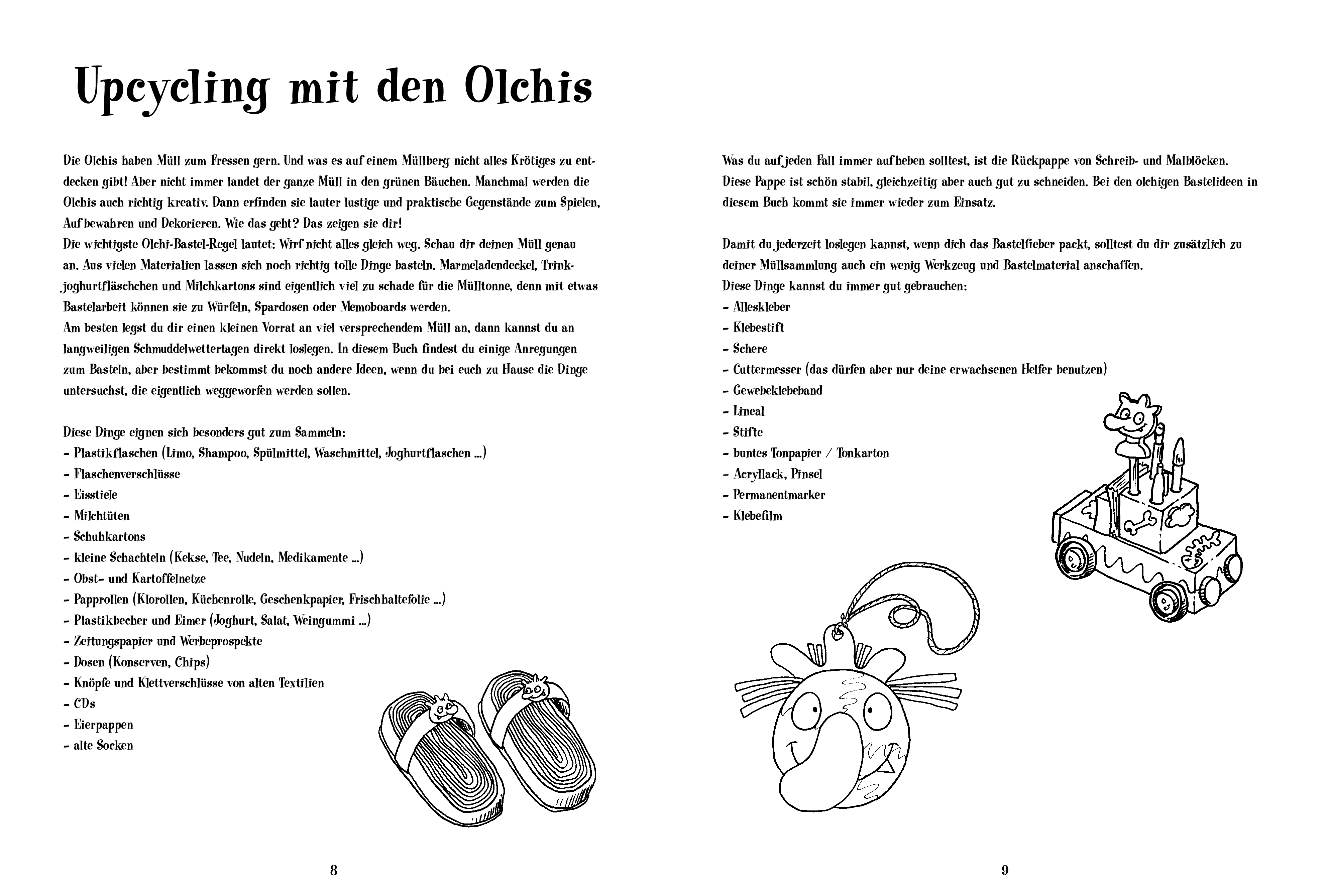 Die Olchis. Basteln mit den Olchis - Mit 30 krötigen Tipps