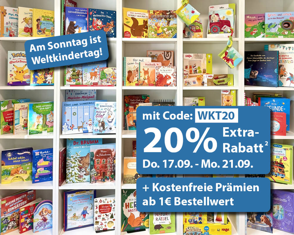 20% Extra-Rabatt² zum Weltkindertag mitt Code: WKT20