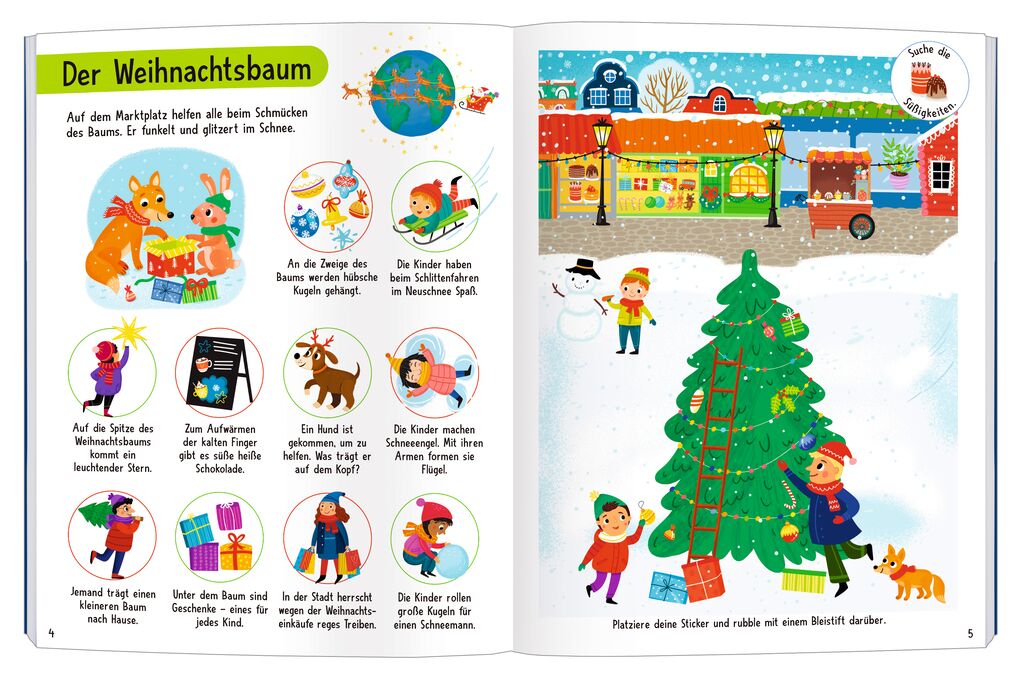 Mein magisches Rubbelsticker-Buch Weihnachten (Mängelexemplar)