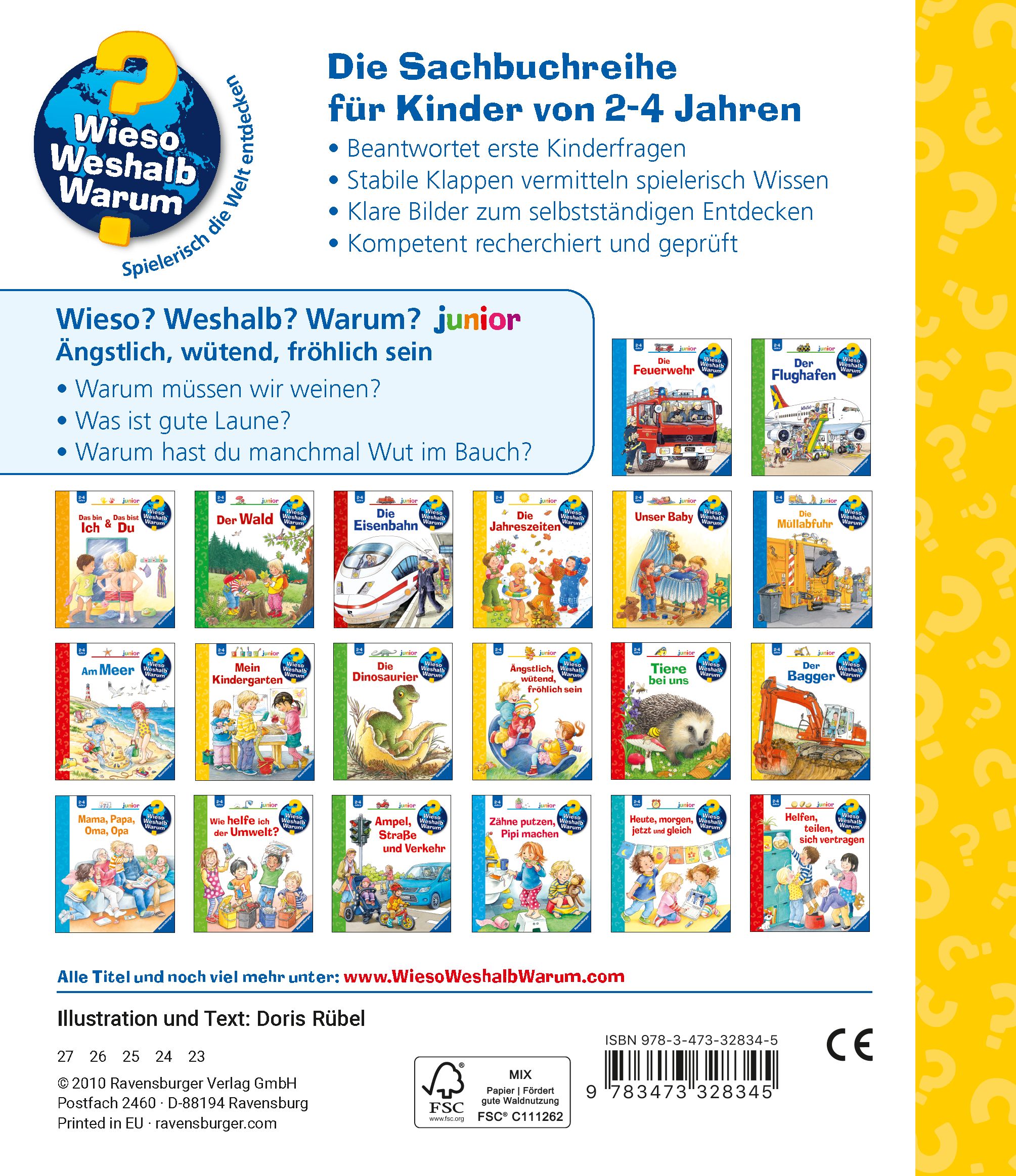 Wieso? Weshalb? Warum? junior, Band 32 - Ängstlich, wütend, fröhlich sein (Mängelexemplar)