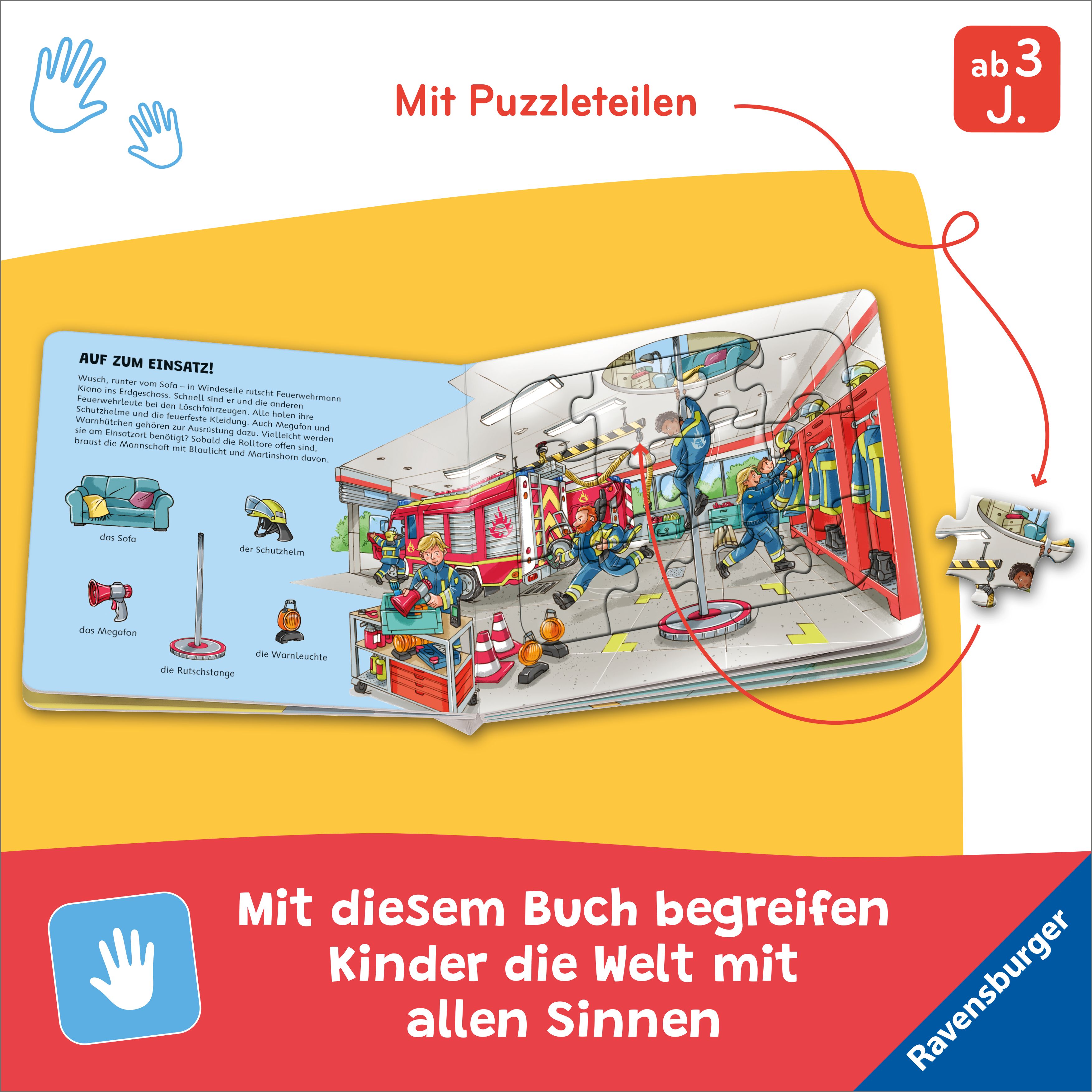 Ravensburger® Puzzle-Buch: Feuerwehr (Mängelexemplar)