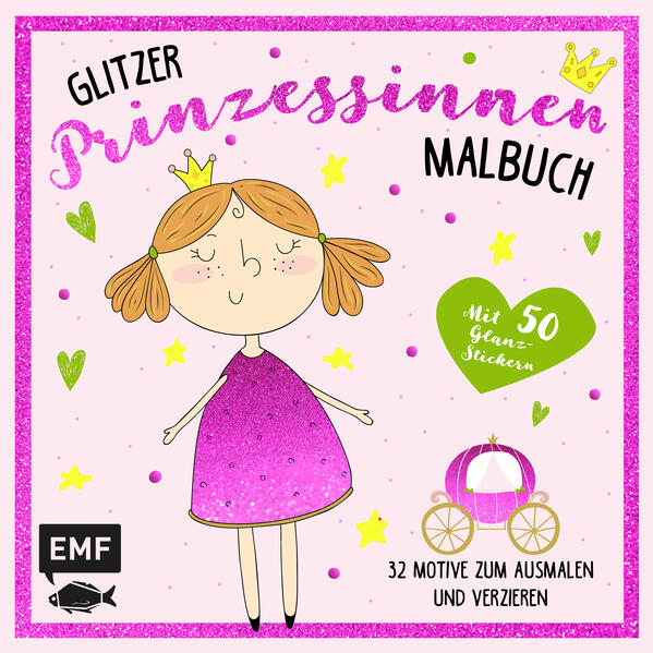 Das Glitzer-Prinzessinnen-Malbuch (Mängelexemplar)