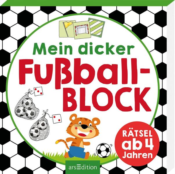Mein dicker Fußballblock - Rätsel ab 4 Jahren