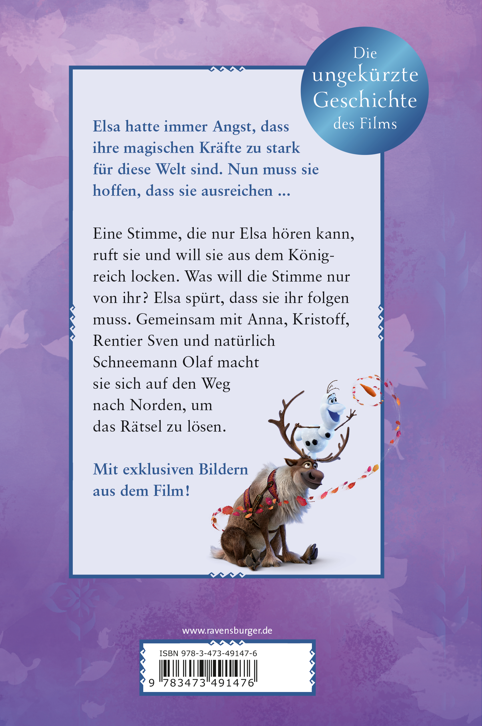Disney Die Eiskönigin 2: Roman zum Film - ungekürzte Filmgeschichte (Mängelexemplar)