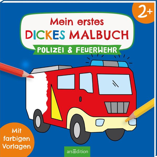 Mein erstes dickes Malbuch ab 2 – Polizei & Feuerwehr (Mängelexemplar)