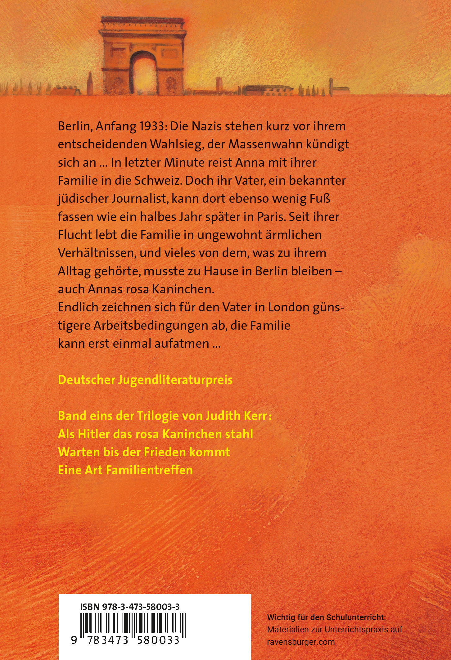 Rosa Kaninchen-Trilogie, Band 1 - Als Hitler das rosa Kaninchen stahl (Mängelexemplar)