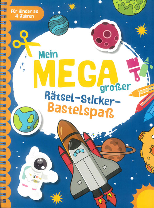 Aktion: Mein MEGA großer Rätsel-Stickerspaß - Weltraum (Mängelexemplar)