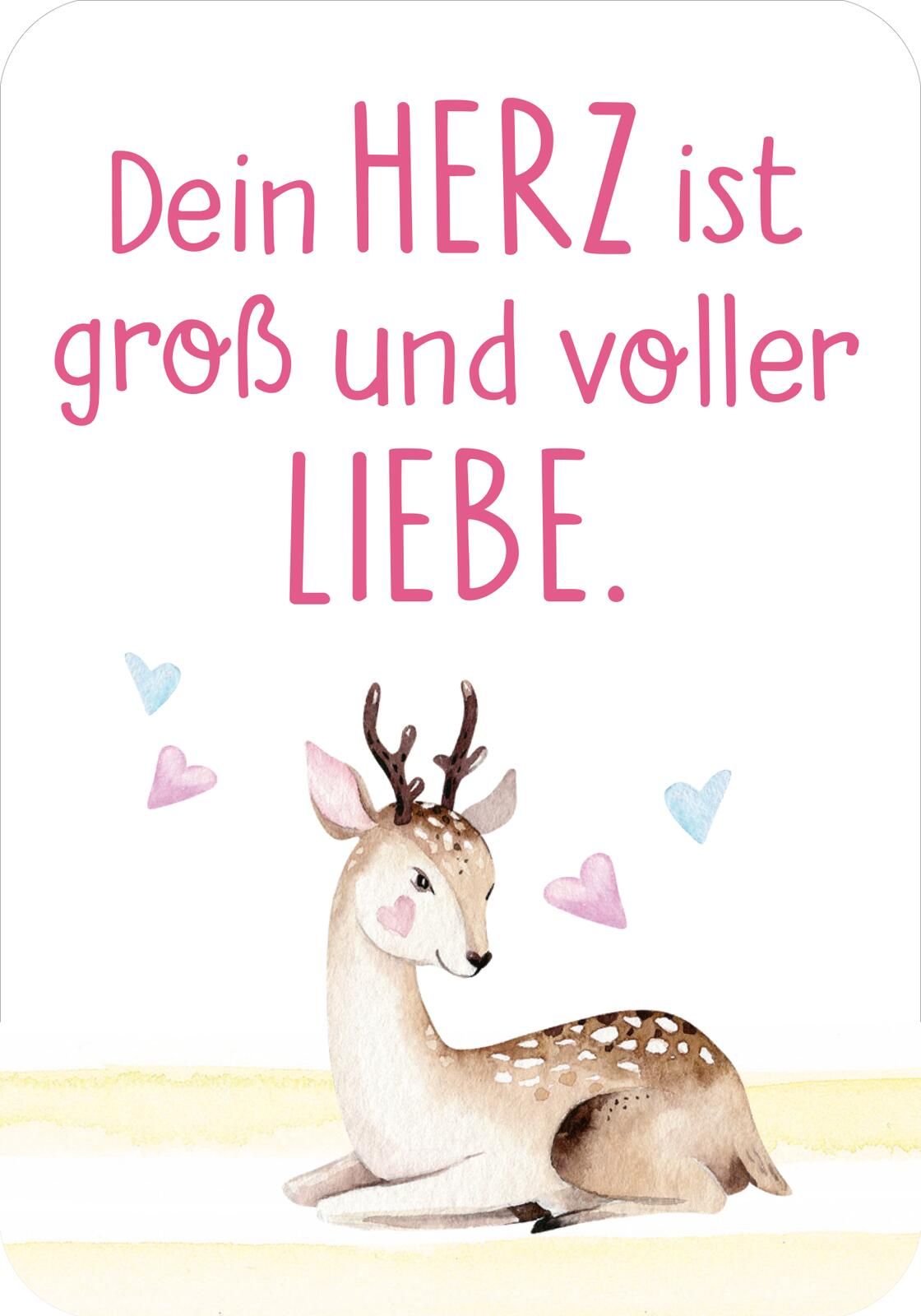 Mutmachkarten – Einhorn (Aquarelloptik) (Mängelexemplar)