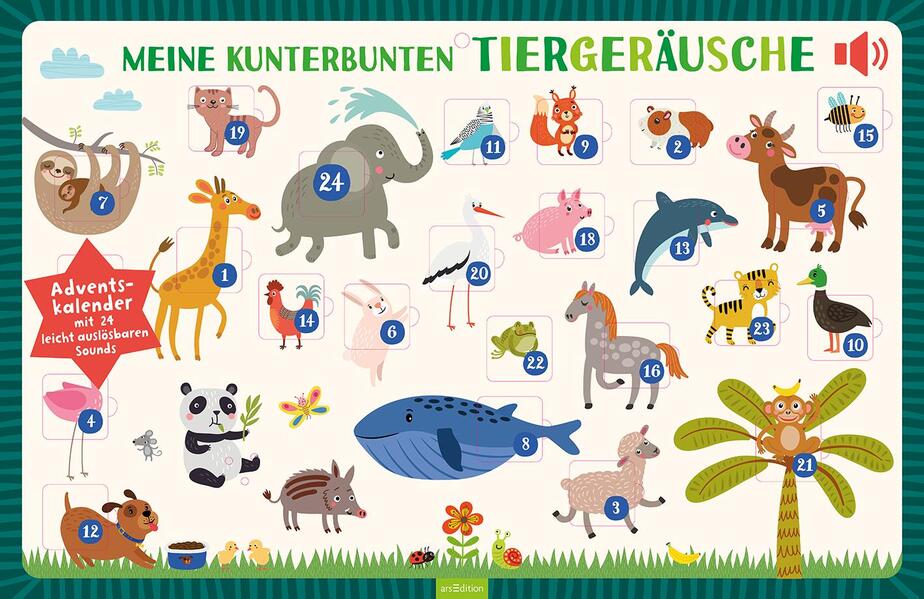 Sound-Adventskalender: Meine kunterbunten Tiergeräusche Sound-Adventskalender: Meine kunterbunten Tiergeräusche