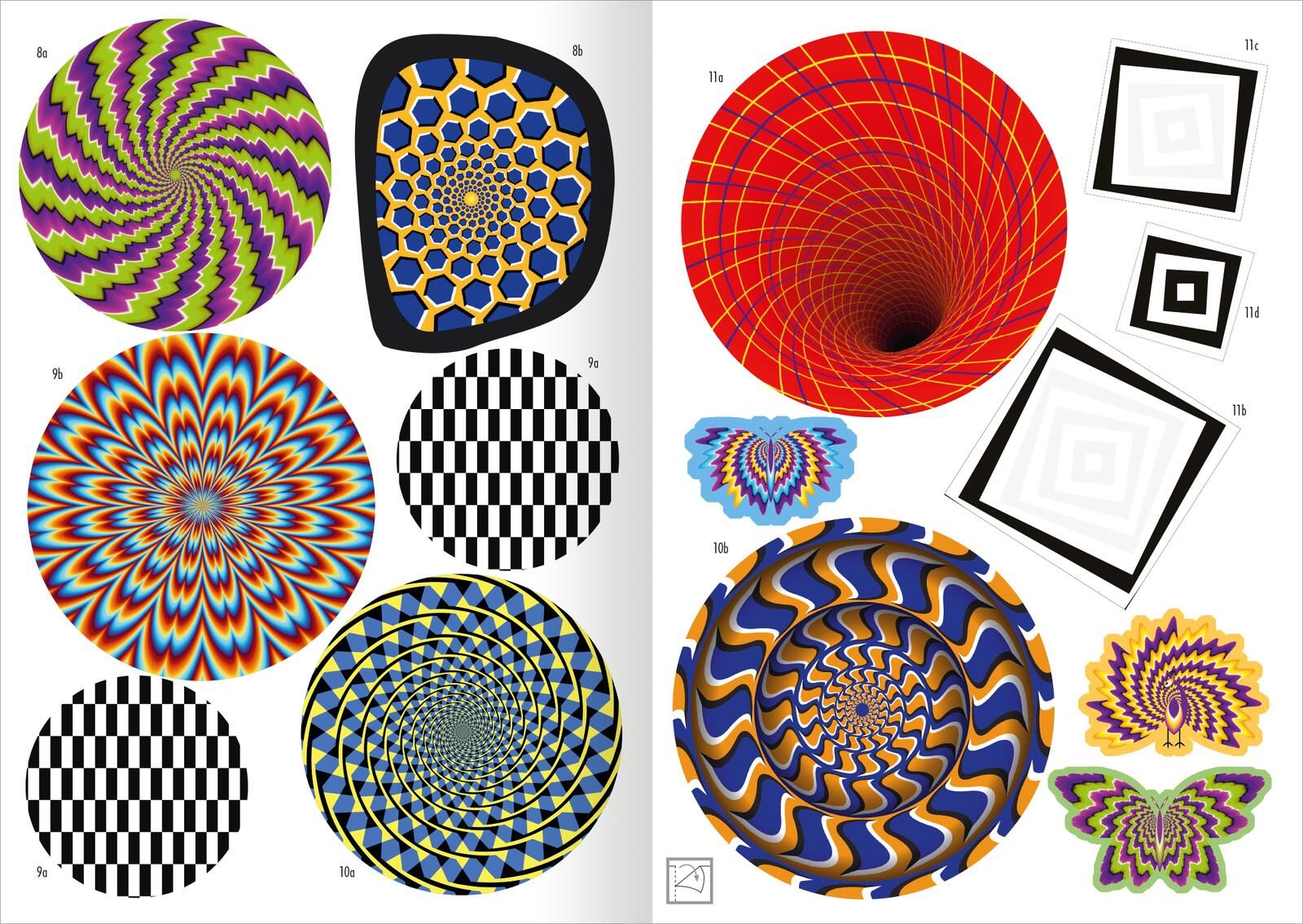 Optische Illusionen Stickerheft