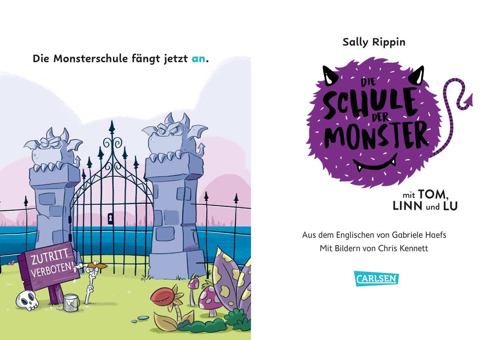 Die Schule der Monster mit Tom, Linn und Lu - Einfach lesen lernen (Mängelexemplar)