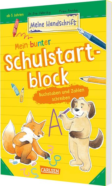 Mein bunter Schulstartblock: Buchstaben und Zahlen schreiben (Mängelexemplar)