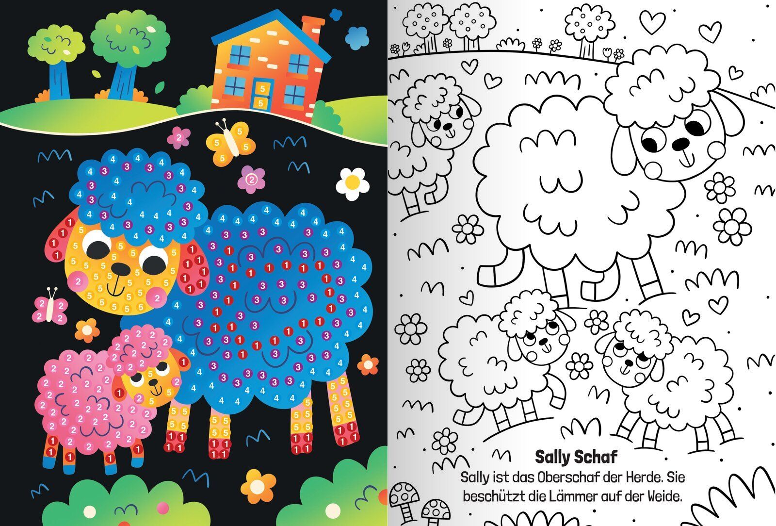 Aktion: Sparpaket - Magic Diamond Colouring – Bauernhof | Katzen & Hunde