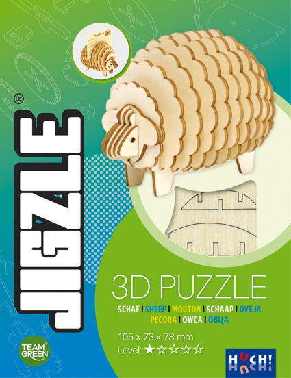 4260071882271 Jigzle 3D Holz-Puzzle Schaf