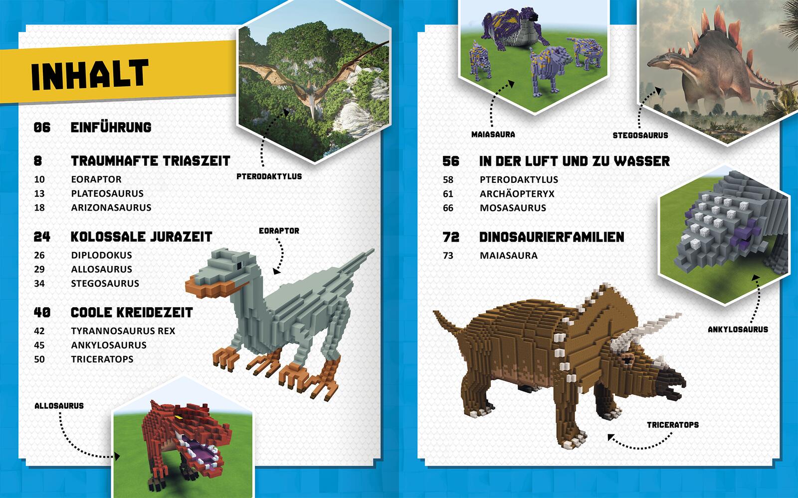 Minecraft – Dinosaurier - Anleitung für 13 coole Dinos