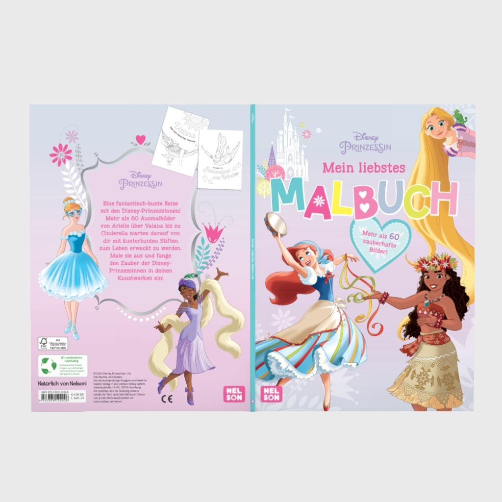 Disney Prinzessin: Mein liebstes Malbuch (Mängelexemplar)