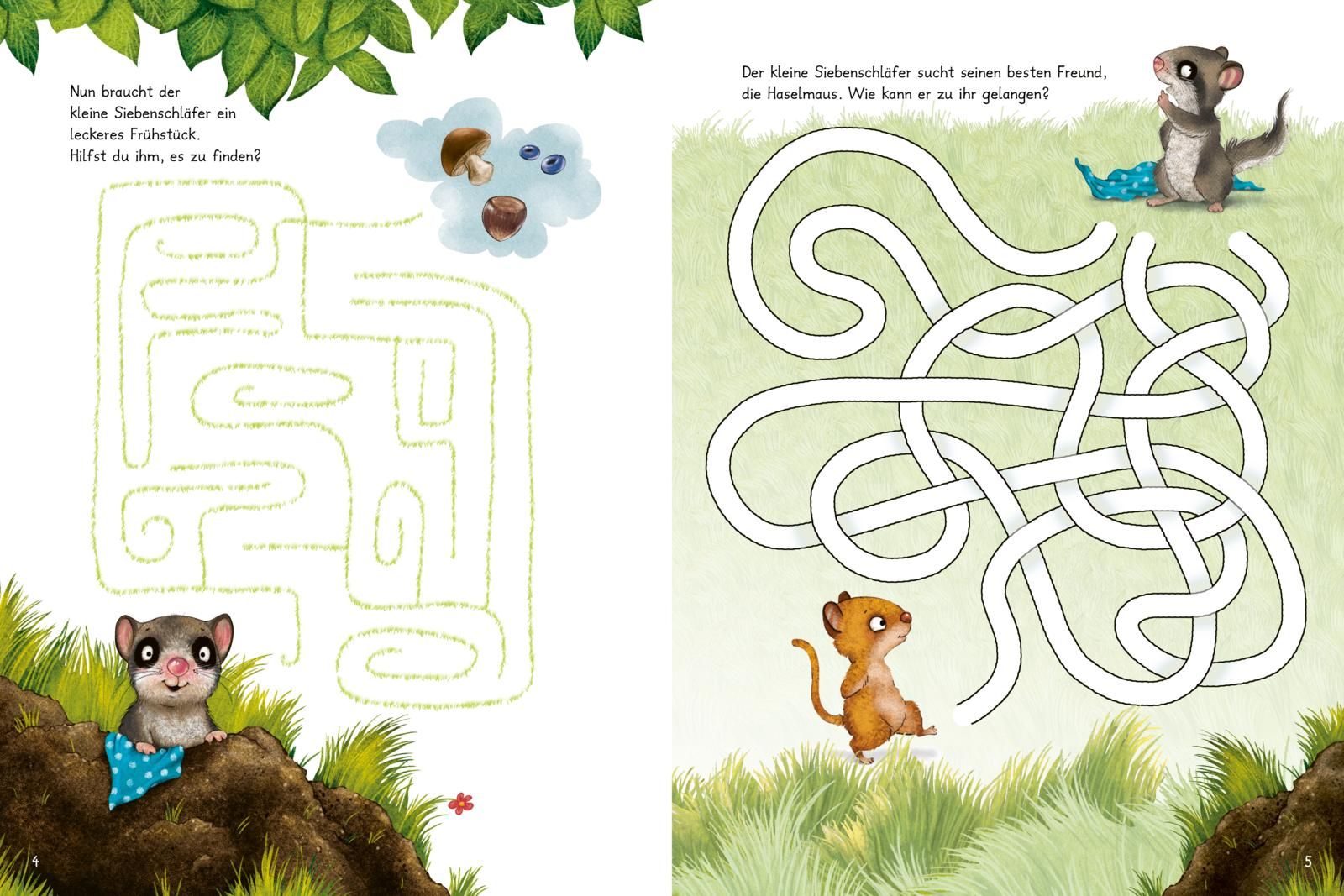 Der kleine Siebenschläfer: Zeig mir den Weg durchs Labyrinth! (Mängelexemplar)