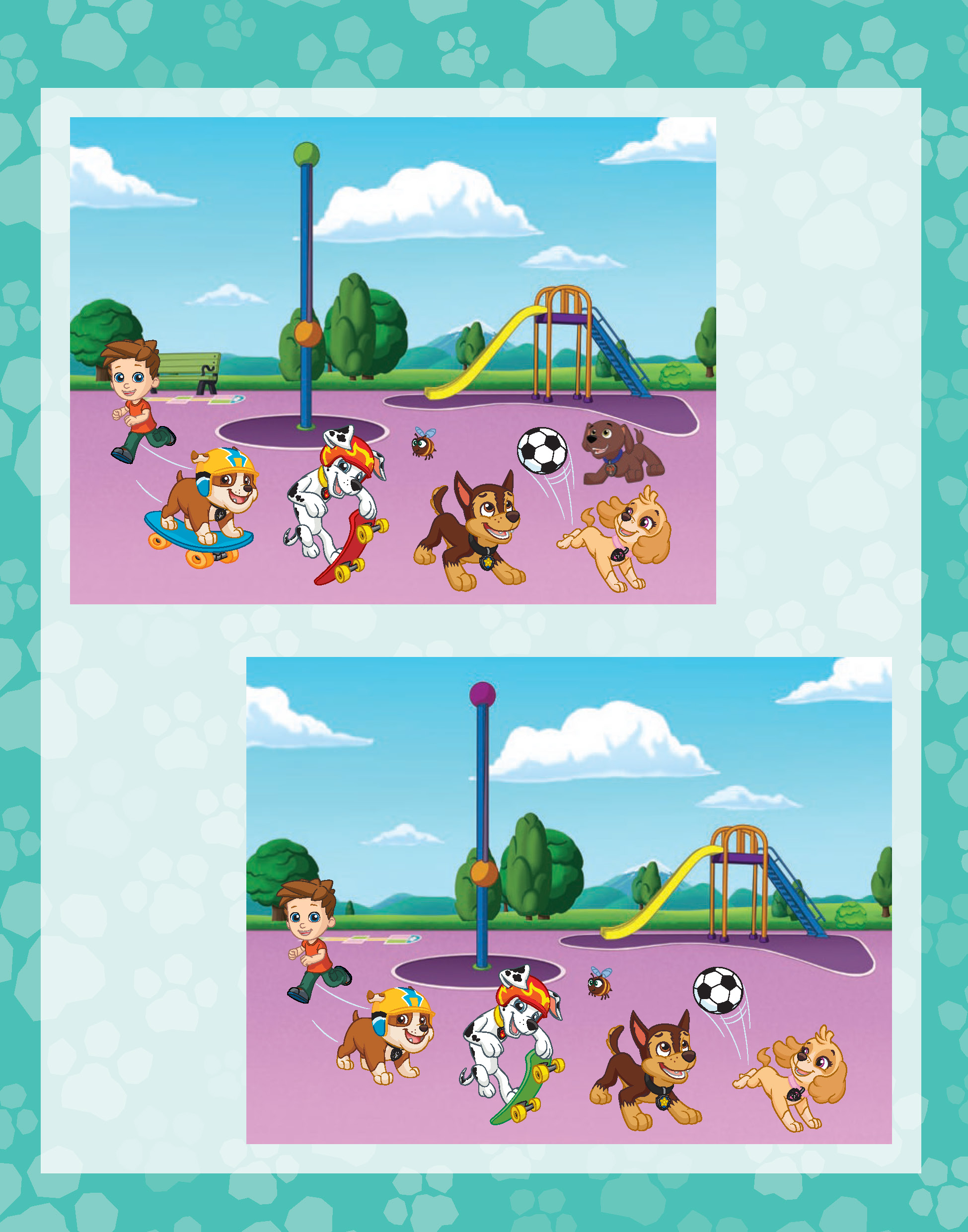 PAW Patrol Wasserzauber I Finde den Fehler. Einfach mit Wasser malen