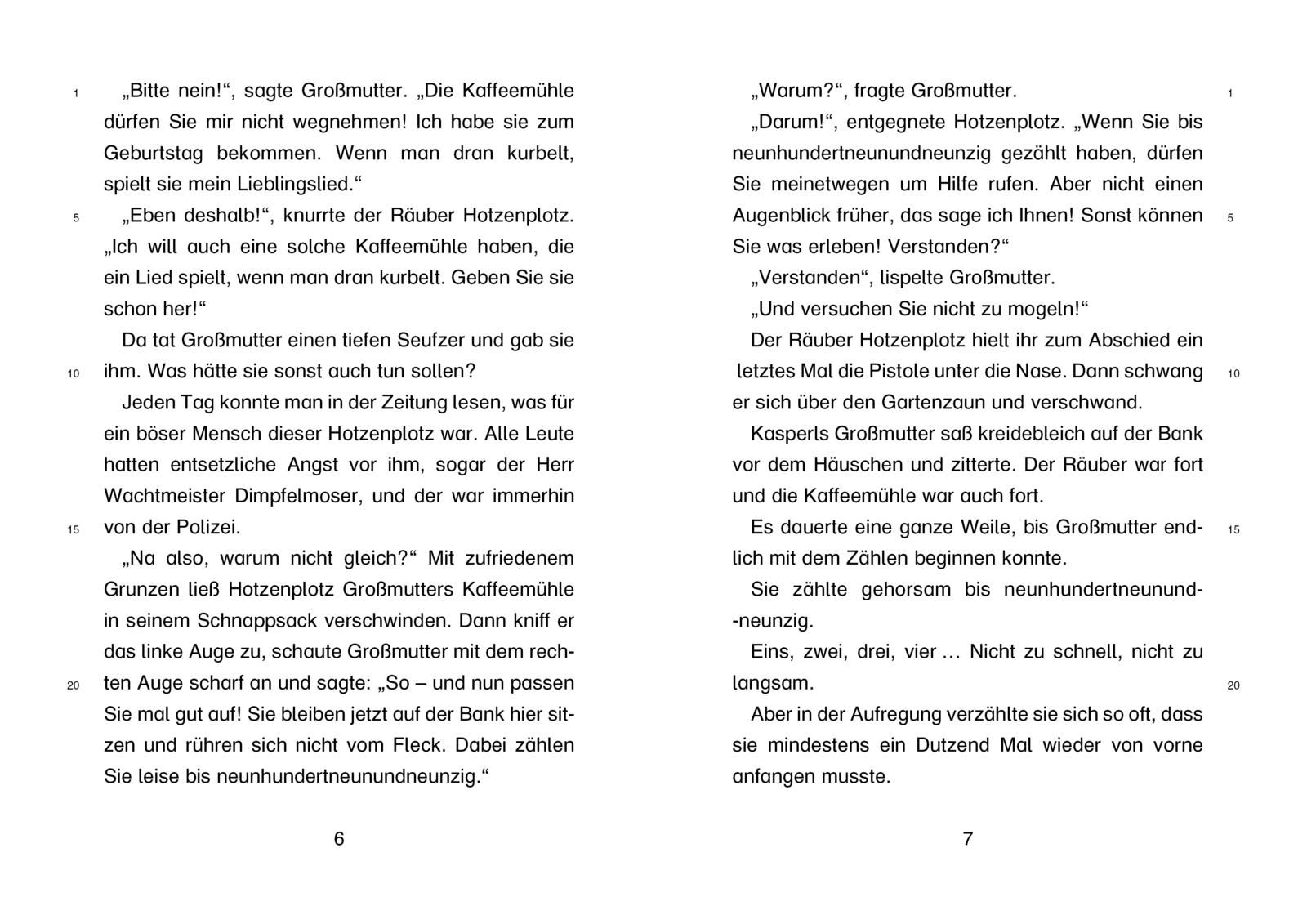 Der Räuber Hotzenplotz 1: Der Räuber Hotzenplotz - Schulausgabe (Mängelexemplar)