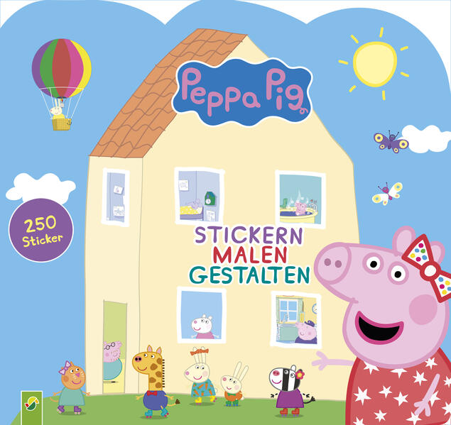 Peppa Pig- Stickern Malen Gestalten