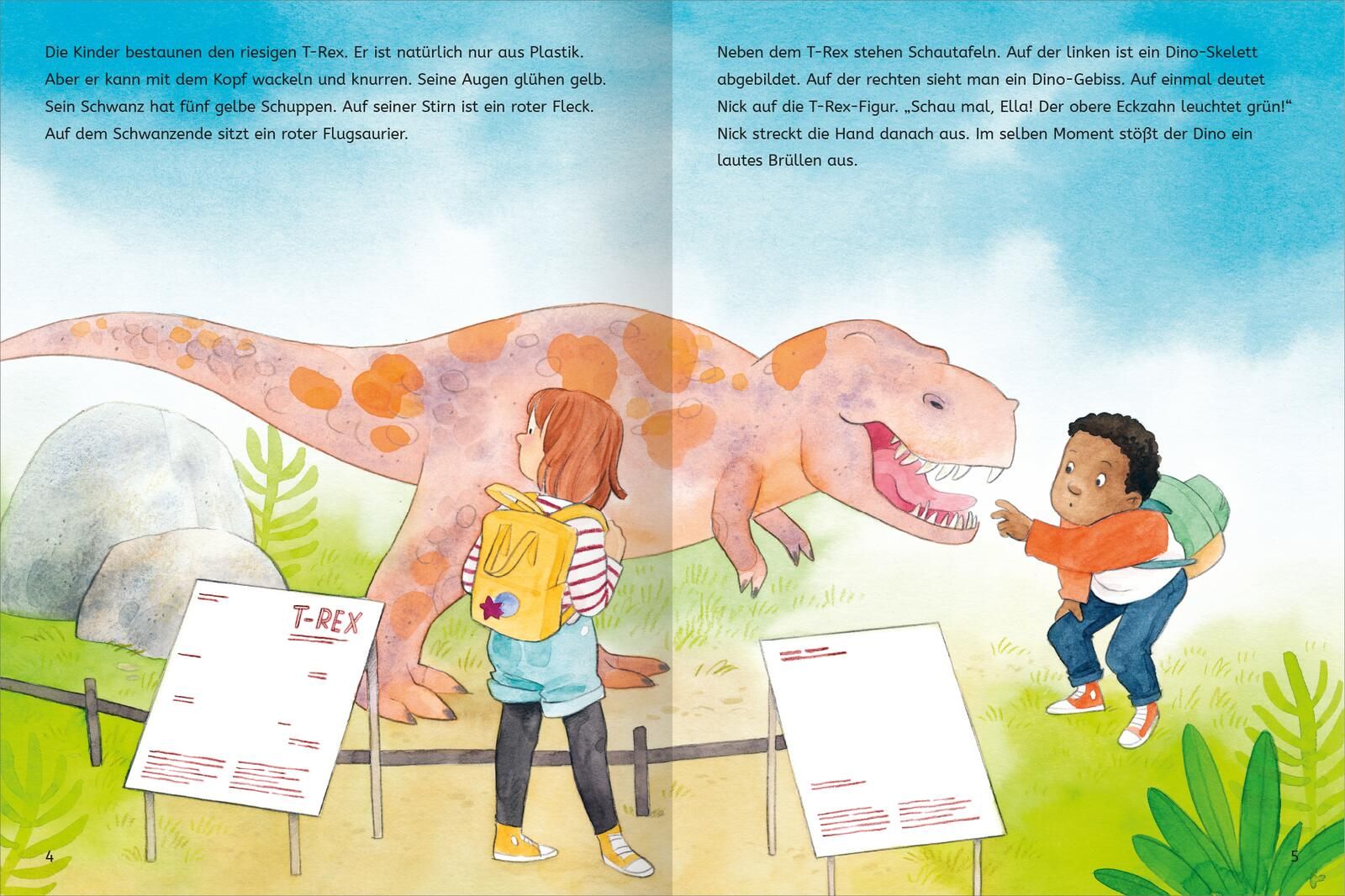Mit Stickern Lesen lernen – Abenteuer im Dino-Park (Mängelexemplar)