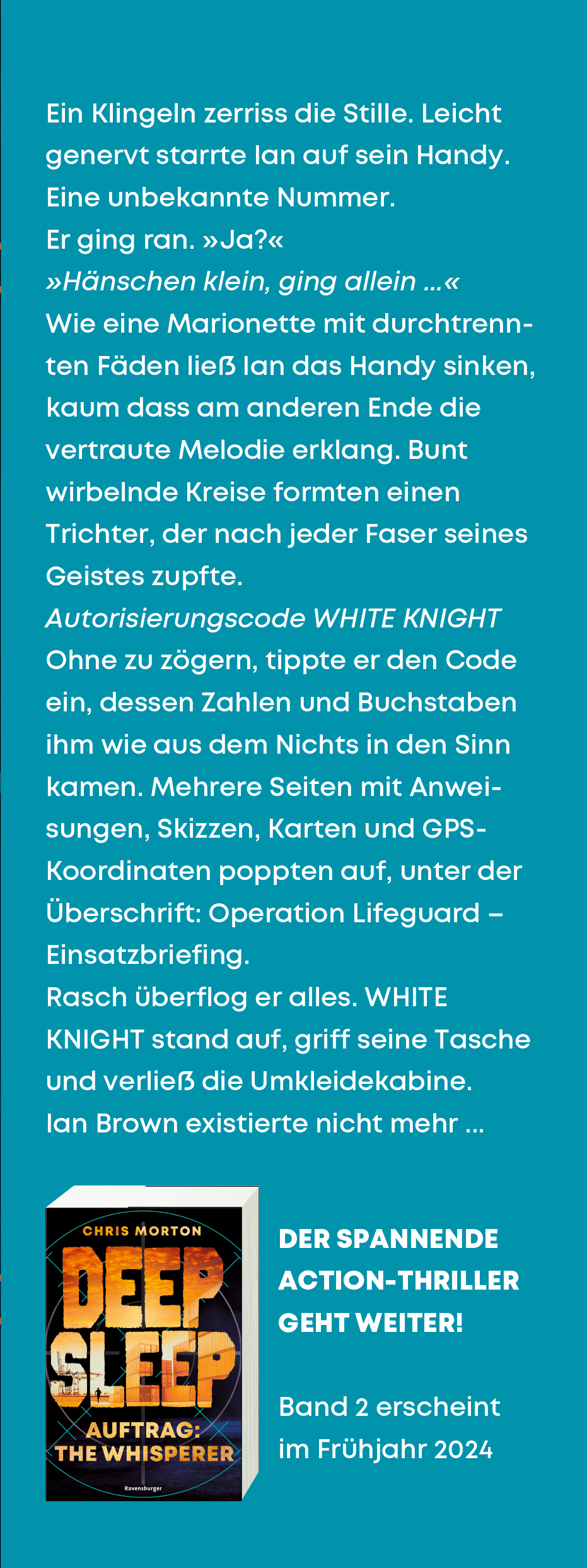 Deep Sleep, Band 1 - Codename: White Knight (Mängelexemplar)