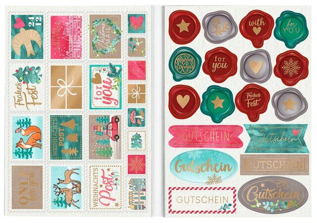 Stickerbuch-Sortiment Weihnachten (Motiv wird zufällig gewählt)
