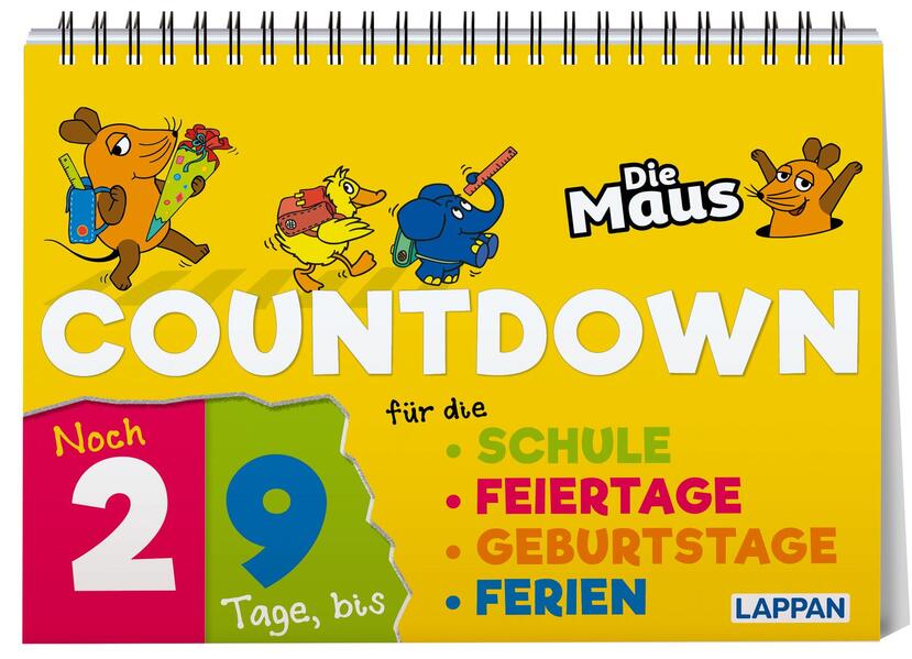 Countdown für die Schule mit der Maus (Mängelexemplar)