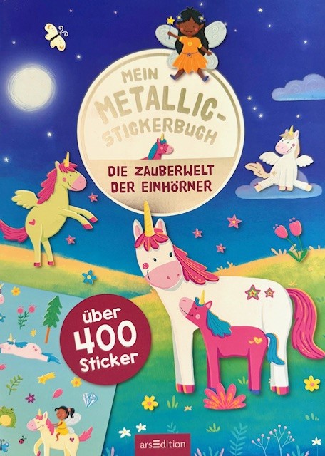 Metallic-Stickerbuch - Die Zauberwelt der Einhörner (Mängelexemplar)