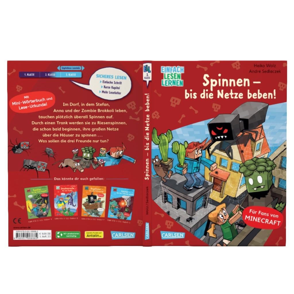 Minecraft 8: Spinnen – bis die Netze beben! (Mängelexemplar)