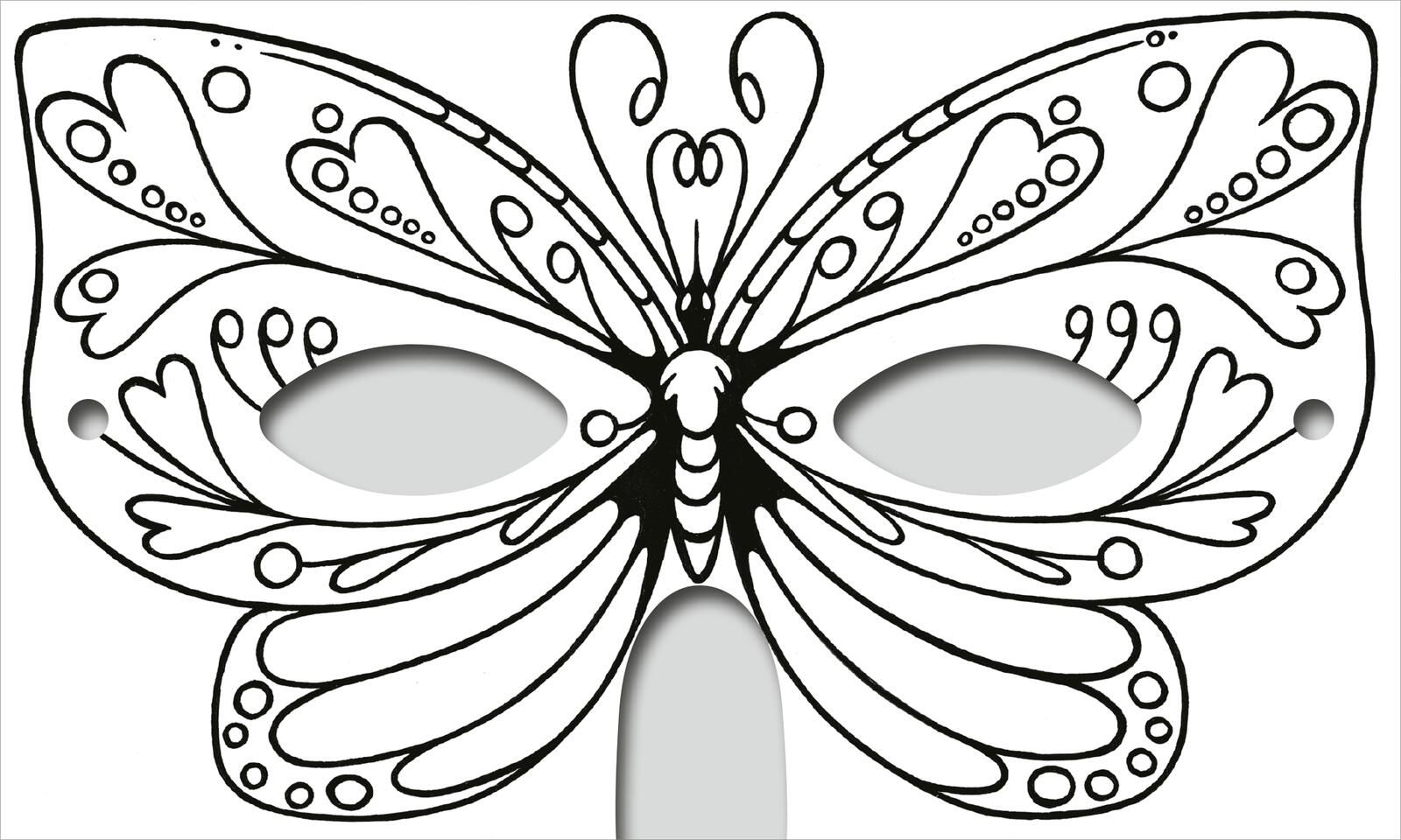 Zauberhafte Masken zum Ausmalen