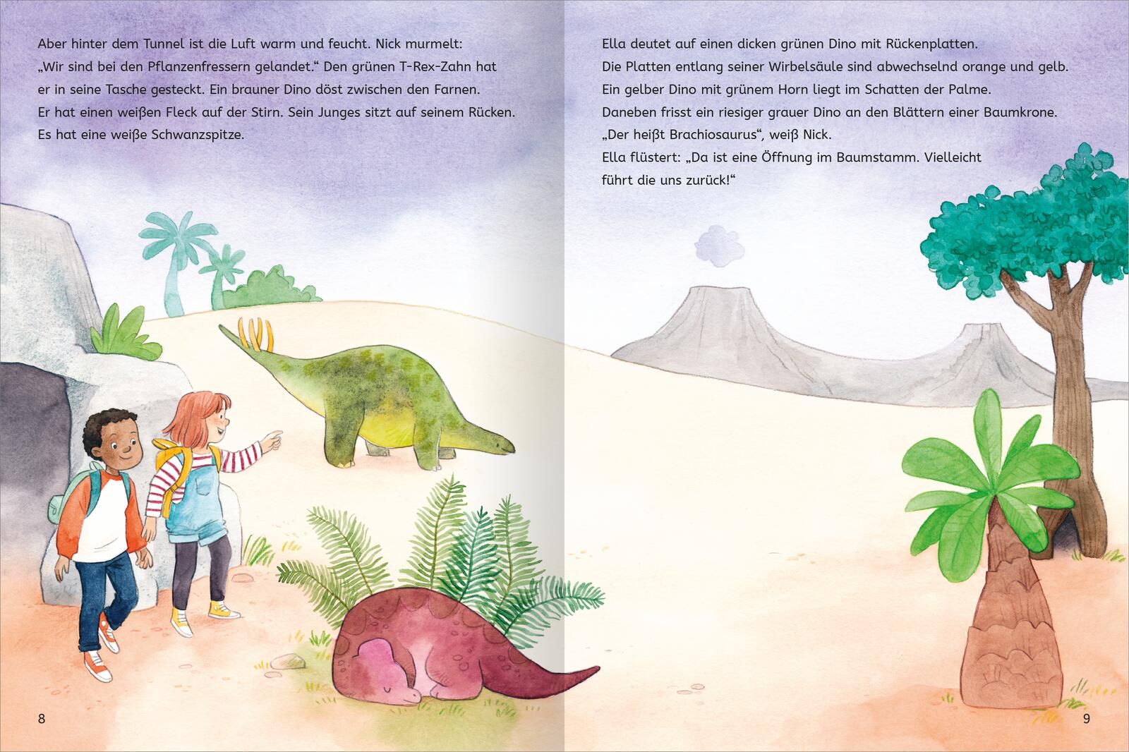 Mit Stickern Lesen lernen – Abenteuer im Dino-Park (Mängelexemplar)