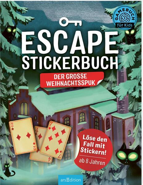 071b20b9b6164432828d2cc606a9e7cd1729091711 Escape-Stickerbuch – Der große Weihnachtsspuk -  Löse den Fall mit Stickern!