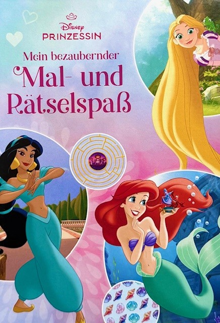  Disney Prinzessin: Mein bezaubernder Mal- und Rätselspaß (Mängelexemplar)