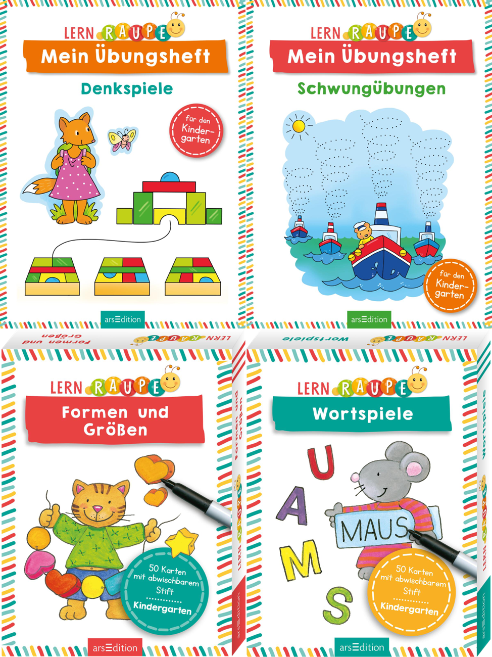 Aktion: Sparpaket - 4er Set Lernraupe